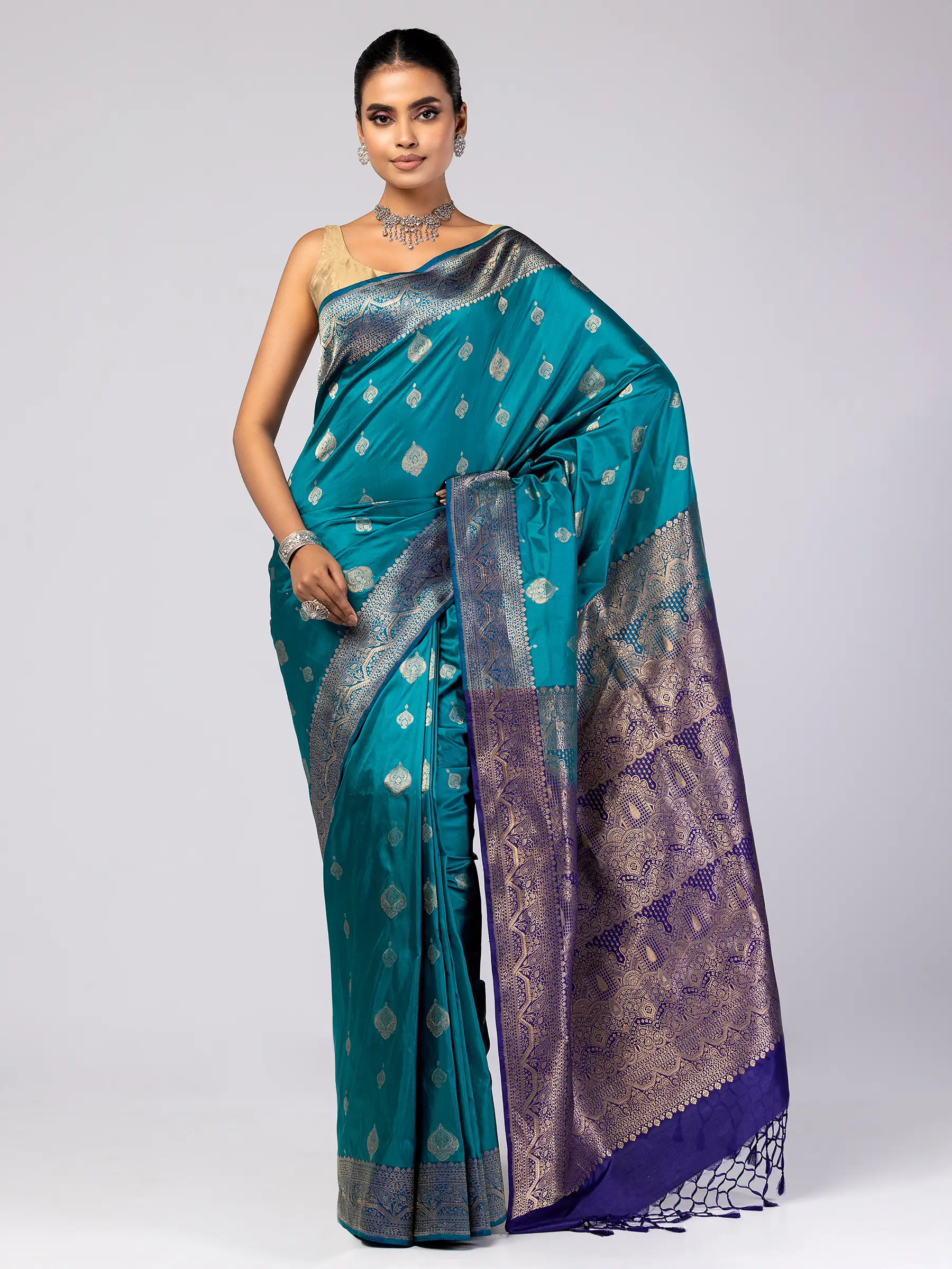 Purple Mirpur Katan Saree
