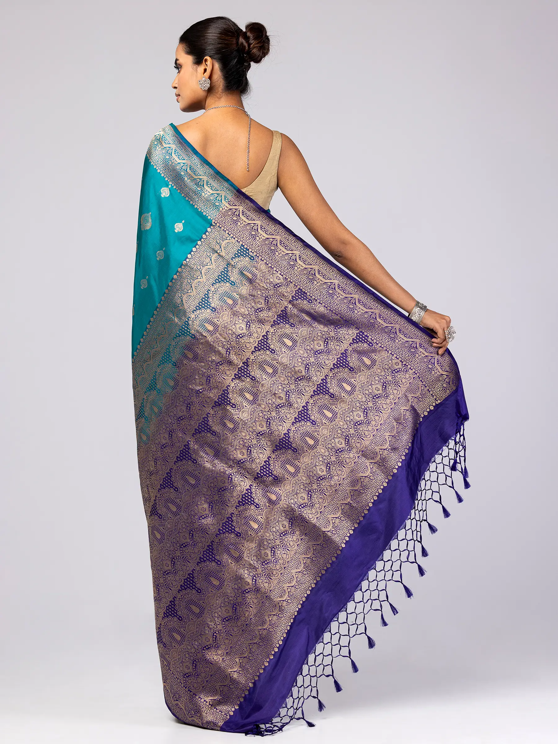 Purple Mirpur Katan Saree