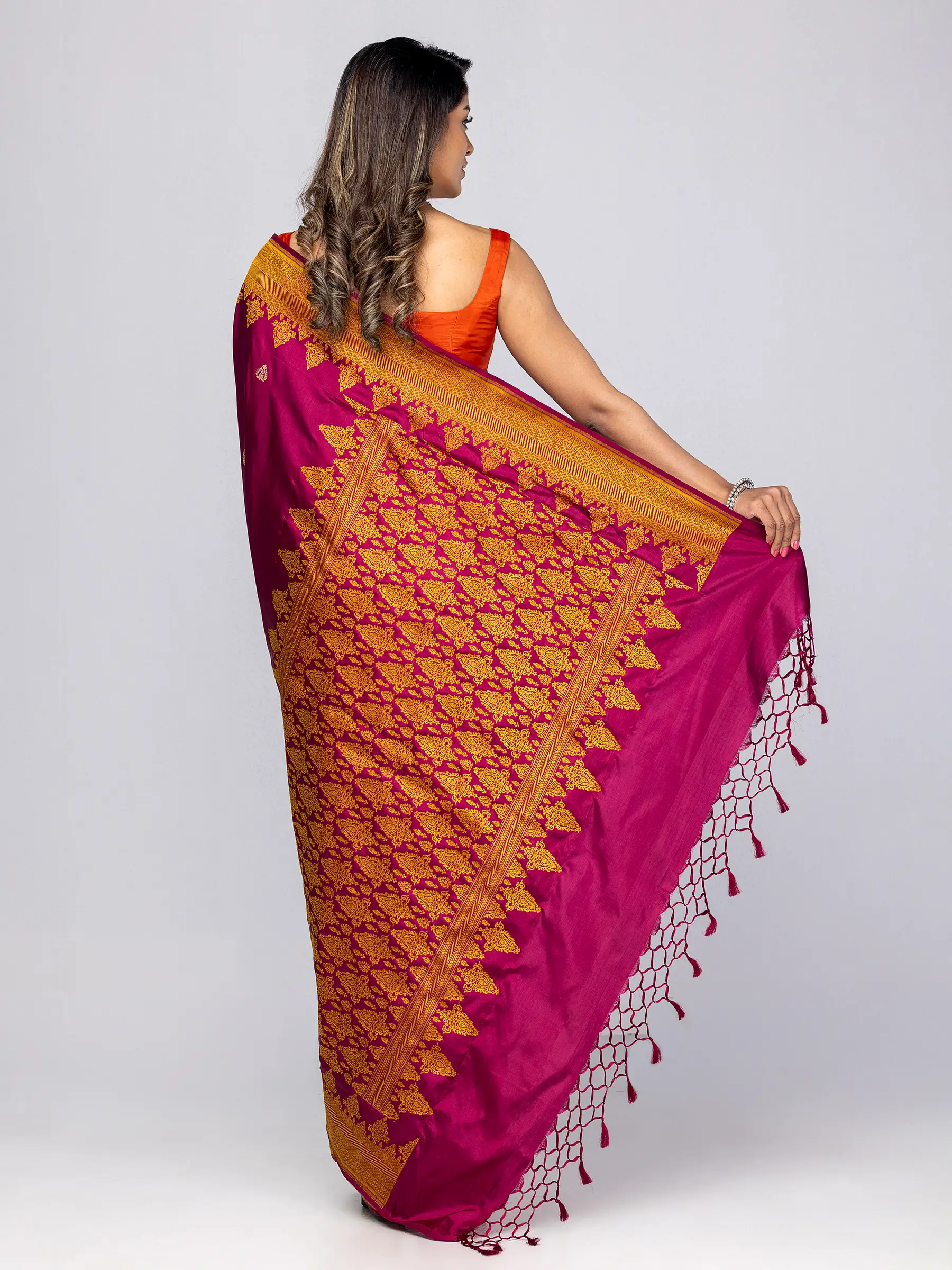 Blue/Cyan Dual Tone Mirpur Katan Saree