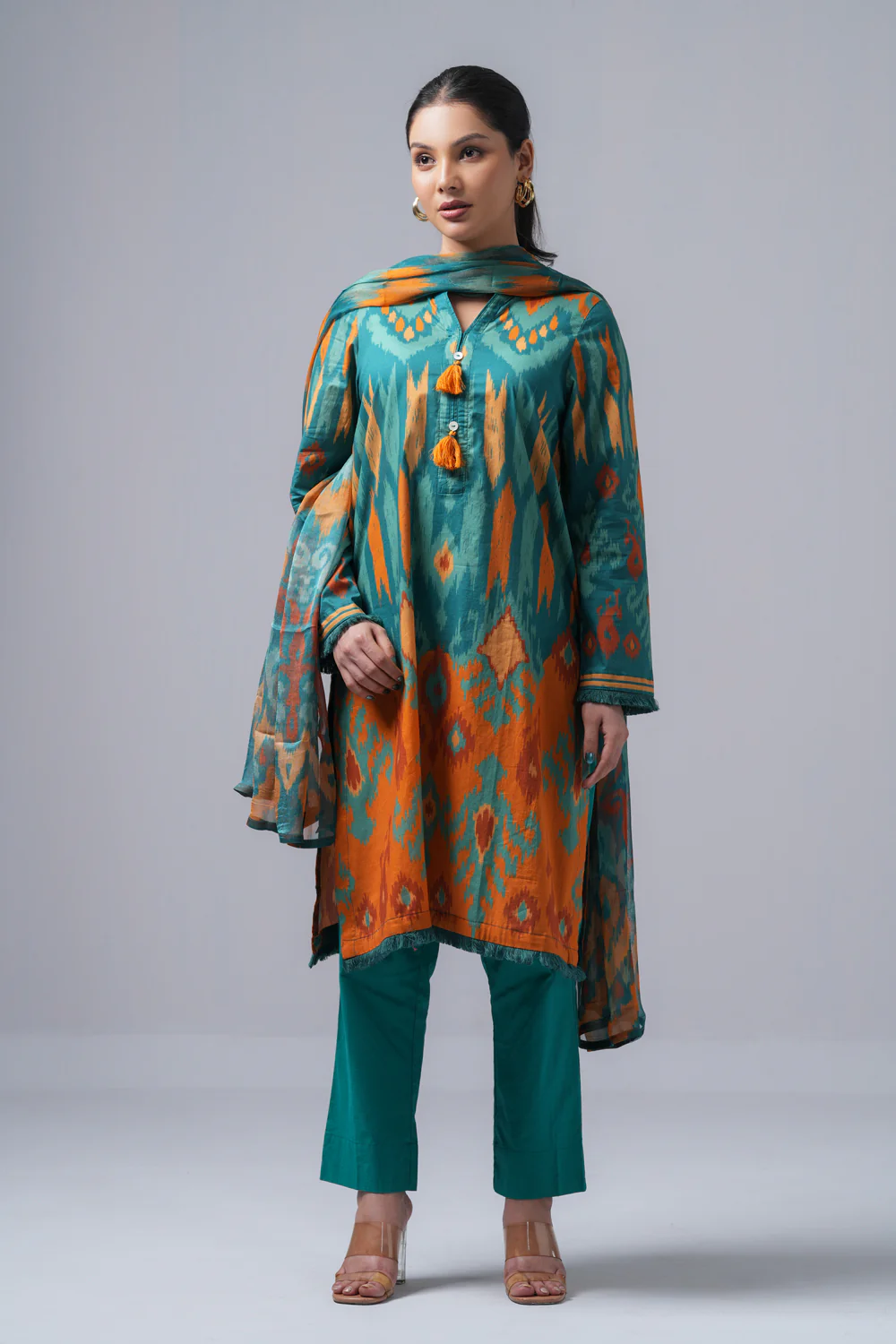 Digital Printed Two Piece Lawn Suit