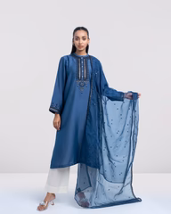 Women's Half Silk Two Piece Set