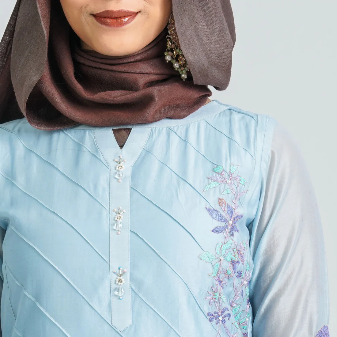 Women's Half Silk Two Piece Set