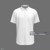 Short-sleeve collared shirt outfit for the office. 3d rendering, 3d illustration